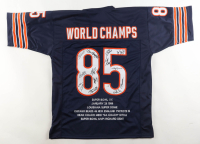 1985 Bears World Champions Highlights Jersey Team-Signed by (14) with Mike Singletary, Willlie Gault, Shaun Gayle, Stefan Humphries (JSA) at PristineAuction.com
