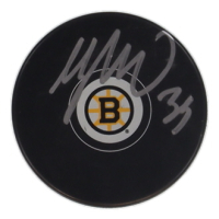 Morgan Geekie Signed Bruins Logo Hockey Puck (JSA) at PristineAuction.com