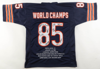 1985 Bears World Champions Highlights Jersey Team-Signed by (14) with Mike Singletary, Willlie Gault, Shaun Gayle, Stefan Humphries (JSA) at PristineAuction.com