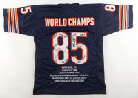 1985 Bears World Champions Highlights Jersey Team-Signed by (14) with Mike Singletary, Willlie Gault, Shaun Gayle, Stefan Humphries (JSA) at PristineAuction.com