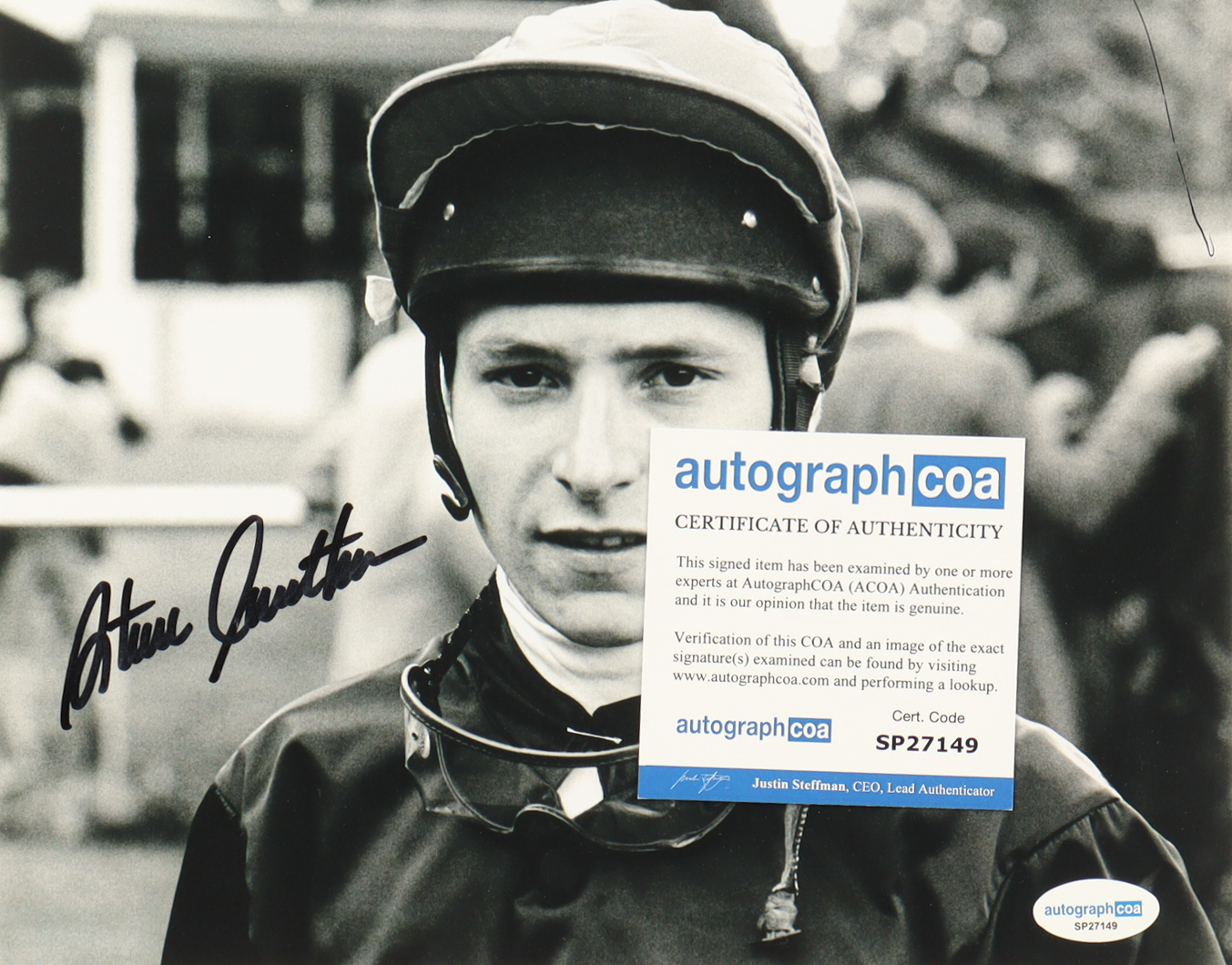 Steve Cauthen Signed 8x10 Photo (ACOA) at PristineAuction.com Steve Cauthen Signed 8x10 Photo (ACOA) at PristineAuction.com