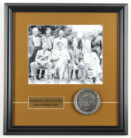 Babe Ruth Custom Framed "Inaugural Hall of Fame Class" Photo Display with Vintage Pewter HOF Plaque at PristineAuction.com