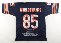 1985 Bears World Champions Highlights Jersey Team-Signed by (14) with Mike Singletary, Willlie Gault, Shaun Gayle, Stefan Humphries (JSA) at PristineAuction.com