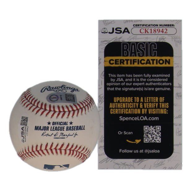 Taijuan Walker Signed OML Baseball (JSA & USA SM) at PristineAuction.com Taijuan Walker Signed OML Baseball (JSA & USA SM) at PristineAuction.com