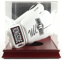 Mike Tyson Signed Ringside Boxing Gloves Set of (2) with Display Case (Tyson & PSA) at PristineAuction.com
