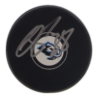 Liam O'Brien Signed Mammoth Logo Hockey Puck (JSA) at PristineAuction.com