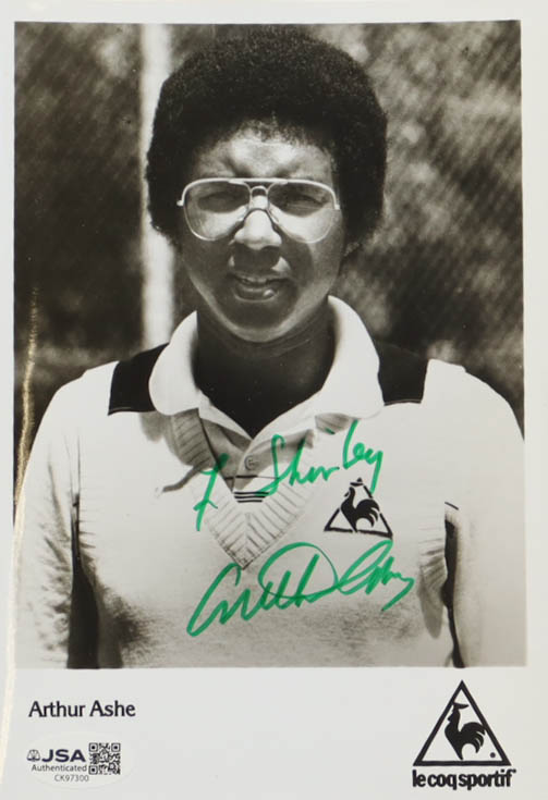 Arthur Ashe Signed 5x7 Photo (PSA) at PristineAuction.com Arthur Ashe Signed 5x7 Photo (PSA) at PristineAuction.com