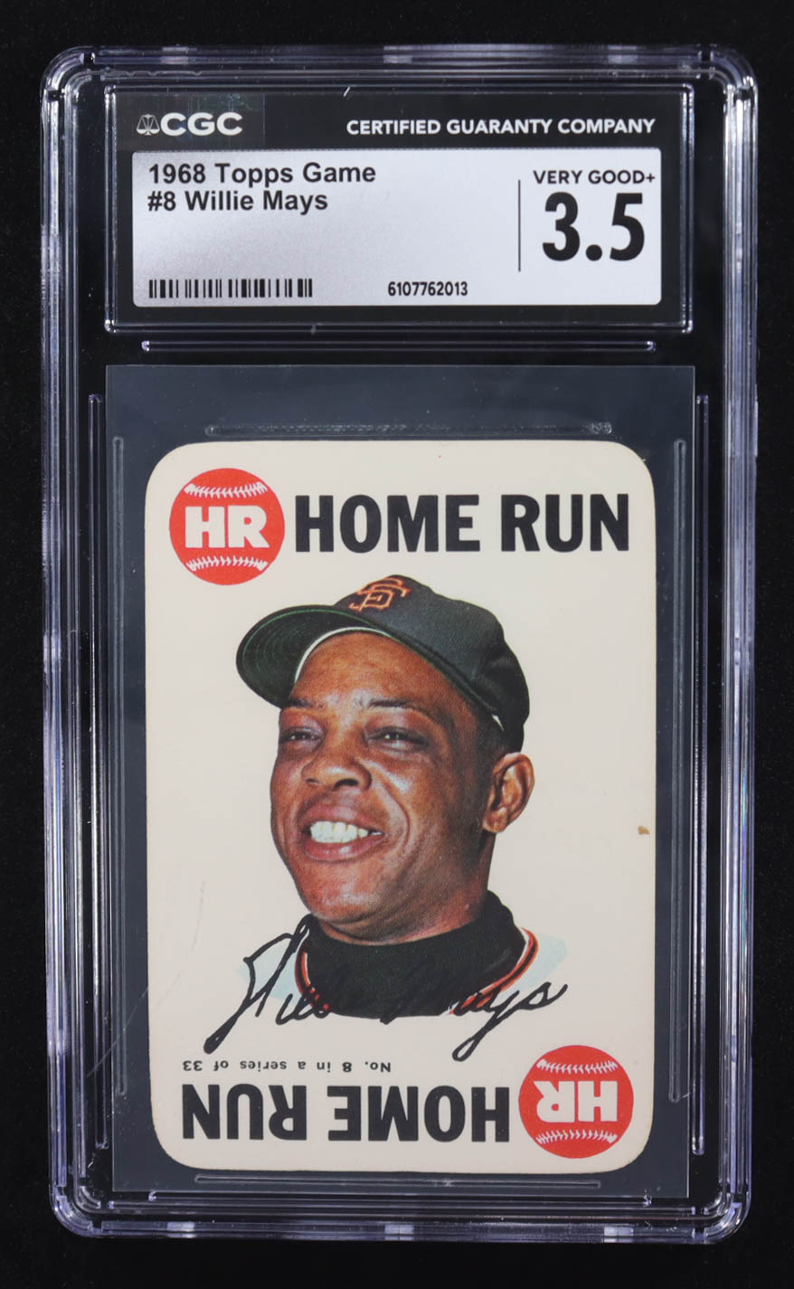 Willie Mays 1968 Topps Game #8 (CGC 3.5) at PristineAuction.com Willie Mays 1968 Topps Game #8 (CGC 3.5) at PristineAuction.com