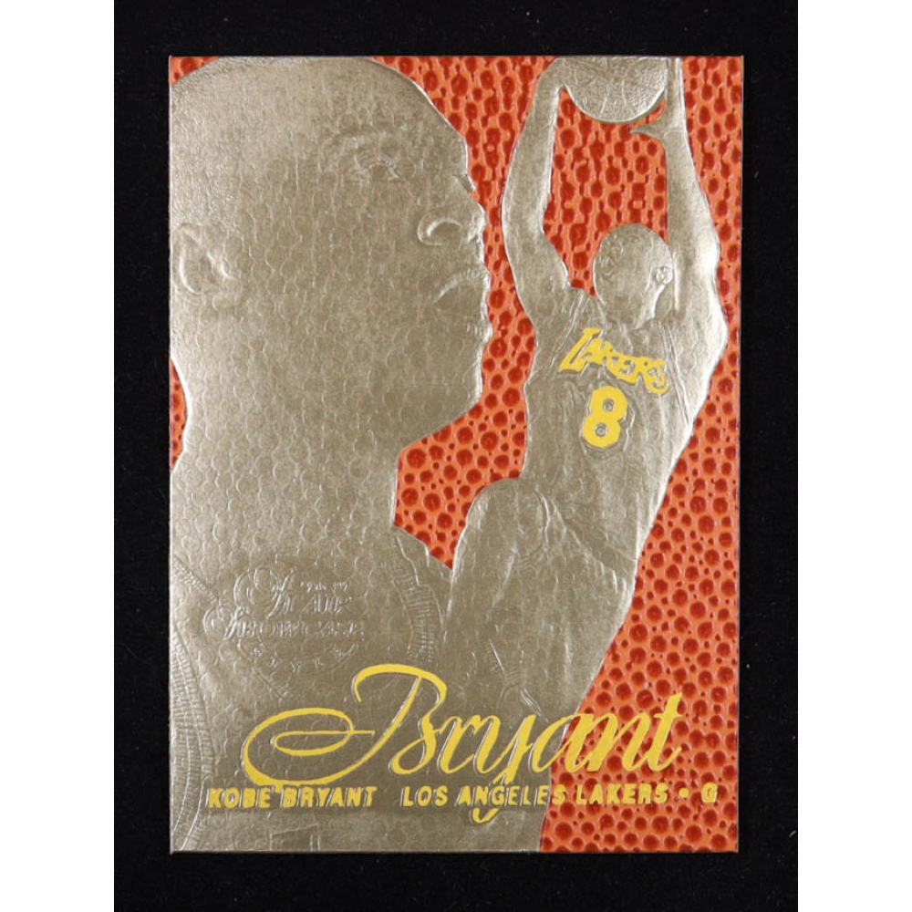 Kobe Bryant 1996-97 Flair Showcase Feel the Game Yellow 23KT Gold RC at PristineAuction.com