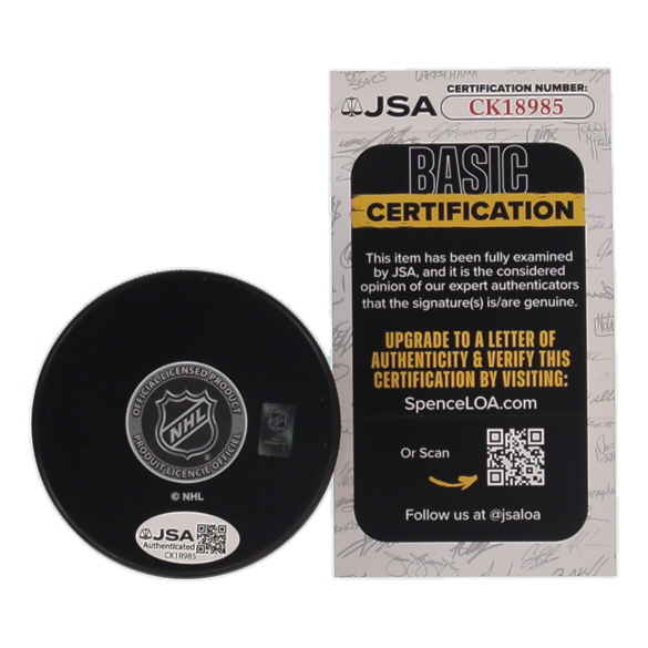 Conor Garland Signed Canucks Logo Hockey Puck (JSA) at PristineAuction.com Conor Garland Signed Canucks Logo Hockey Puck (JSA) at PristineAuction.com