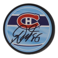 Jakub Dobes Signed Canadiens Logo Puck (JSA) at PristineAuction.com