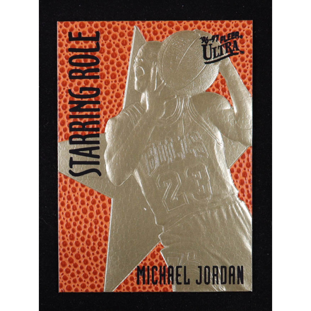 Michael Jordan 1996-97 Fleer Ultra Feel the Game Starring Role 23Kt Gold Card at PristineAuction.com