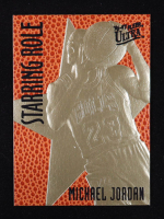 Michael Jordan 1996-97 Fleer Ultra Feel the Game Starring Role 23Kt Gold Card at PristineAuction.com
