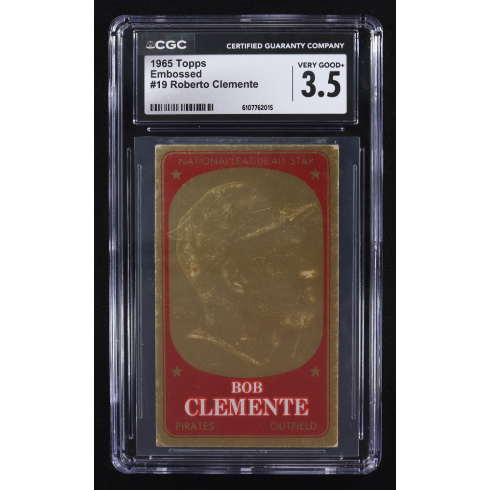 Roberto Clemente 1965 Topps Embossed #19 (CGC 3.5) at PristineAuction.com