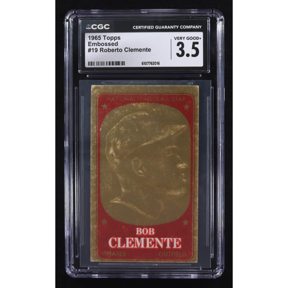 Roberto Clemente 1965 Topps Embossed #19 (CGC 3.5) at PristineAuction.com