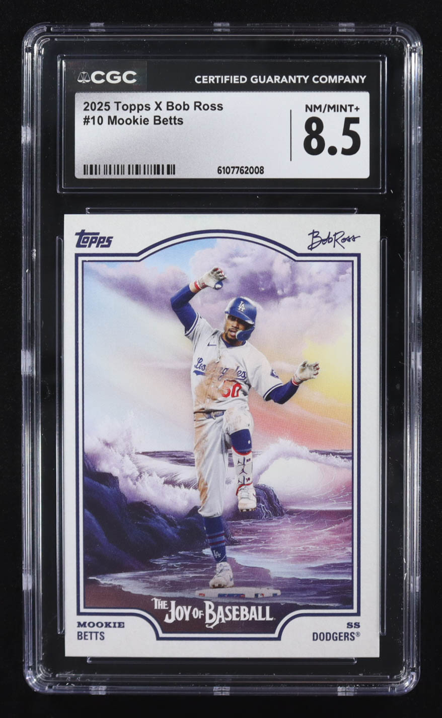 Mookie Betts 2025 Topps X Bob Ross #10 (CGC 8.5) at PristineAuction.com Mookie Betts 2025 Topps X Bob Ross #10 (CGC 8.5) at PristineAuction.com
