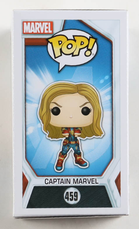 Brie Larson Signed "Avengers" #459 Captain Marvel Bobble-Head Funko Pop! Vinyl Figure Inscribed "Captain Marvel", "Carol Danvers" & "To Kill Thanos" (JSA) at PristineAuction.com Brie Larson Signed "Avengers" #459 Captain Marvel Bobble-Head Funko Pop! Vinyl Figure Inscribed "Captain Marvel", "Carol Danvers" & "To Kill Thanos" (JSA) at PristineAuction.com