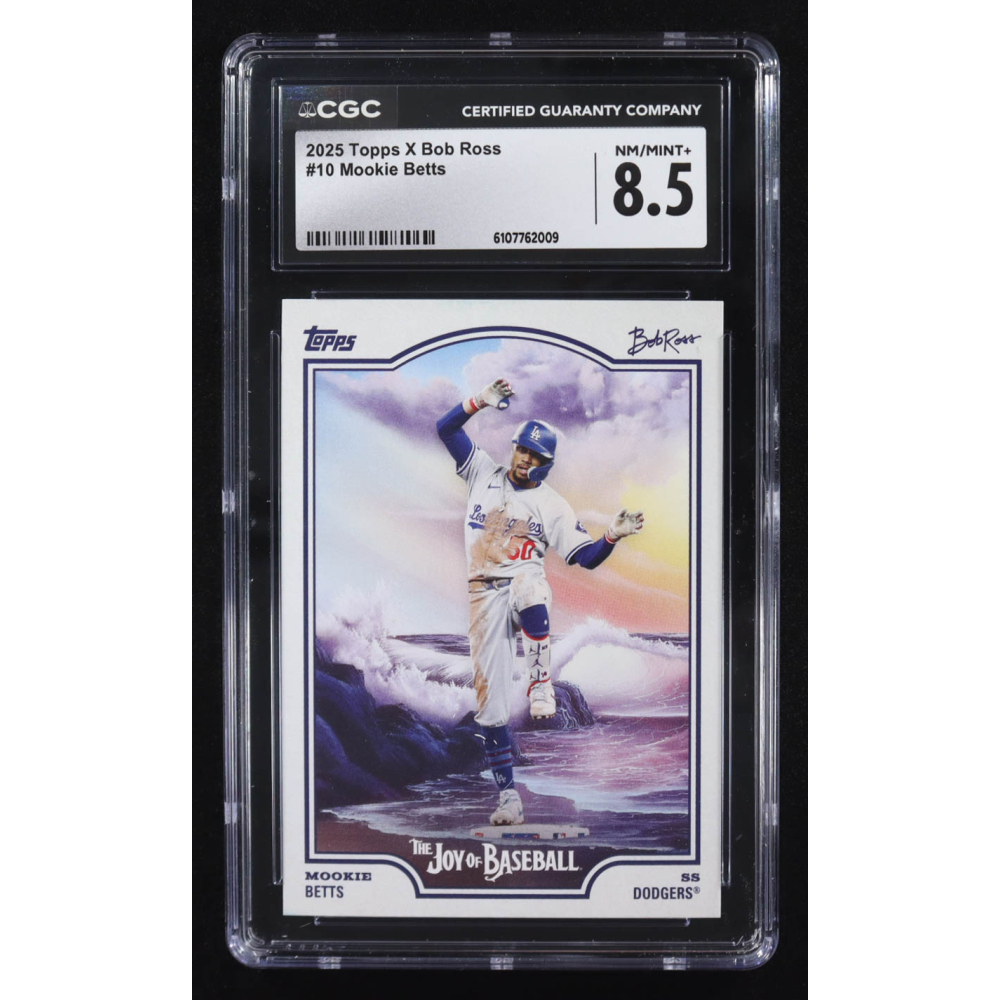 Mookie Betts 2025 Topps X Bob Ross #10 (CGC 8.5) at PristineAuction.com