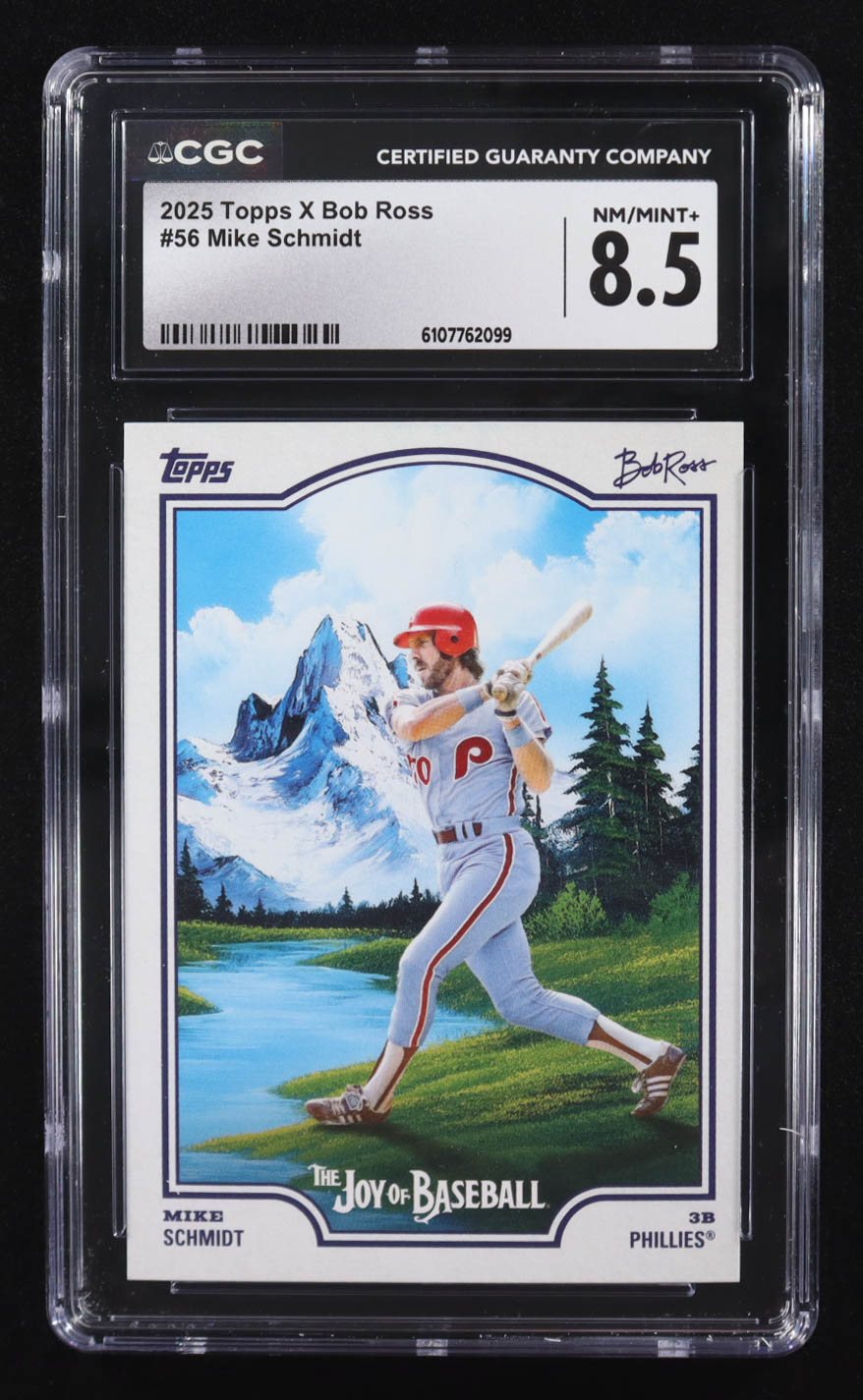 Mike Schmidt 2025 Topps X Bob Ross #56 (CGC 8.5) at PristineAuction.com Mike Schmidt 2025 Topps X Bob Ross #56 (CGC 8.5) at PristineAuction.com