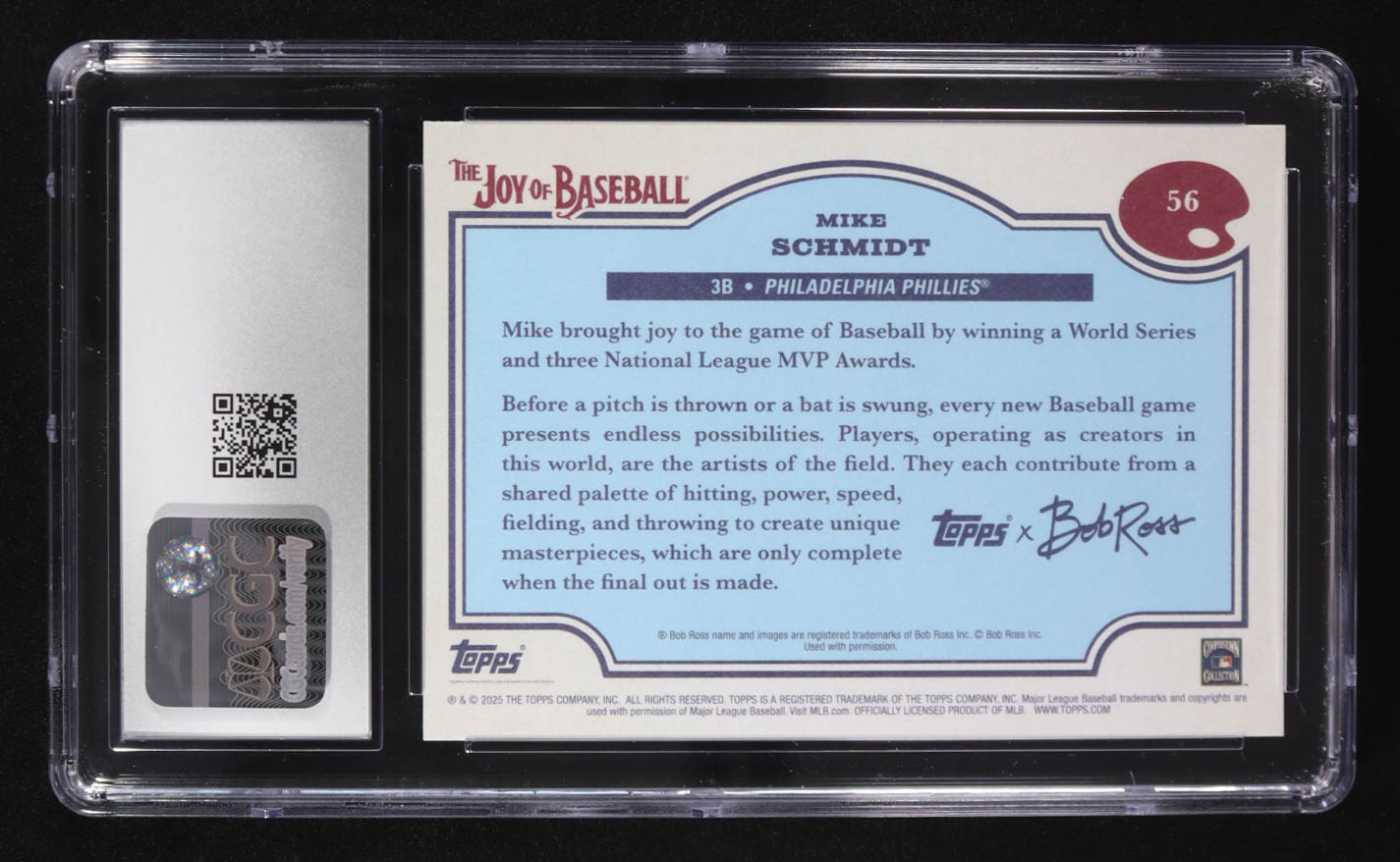 Mike Schmidt 2025 Topps X Bob Ross #56 (CGC 8.5) at PristineAuction.com Mike Schmidt 2025 Topps X Bob Ross #56 (CGC 8.5) at PristineAuction.com