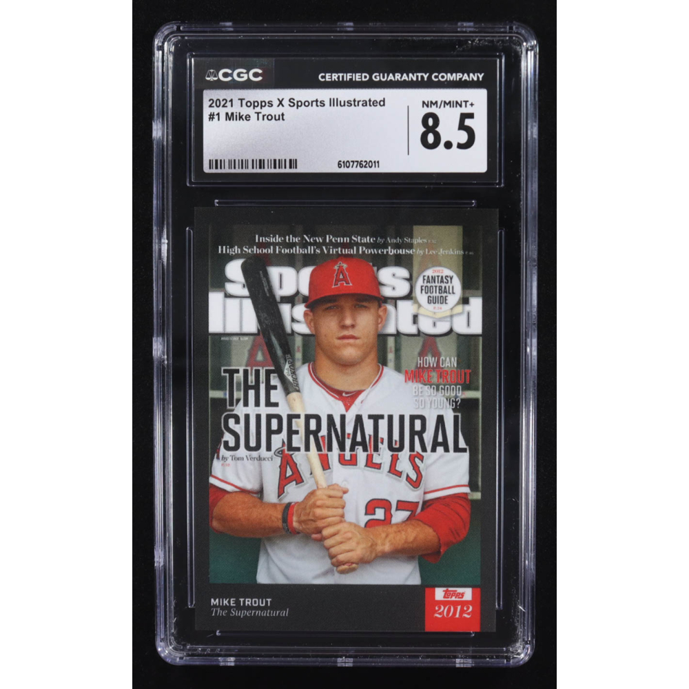 Mike Trout 2021 Topps X Sports Illustrated #1 (CGC 8.5) at PristineAuction.com