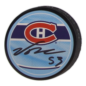 Noah Dobson Signed Canadiens Logo Hockey Puck (JSA) at PristineAuction.com Noah Dobson Signed Canadiens Logo Hockey Puck (JSA) at PristineAuction.com