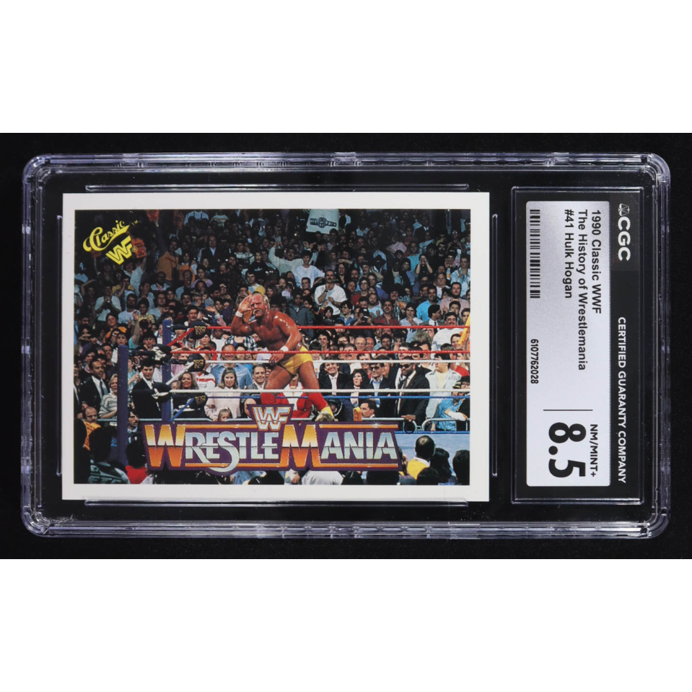 Hulk Hogan 1990 Classic WWF The History of Wrestlemania #41 (CGC 8.5) at PristineAuction.com