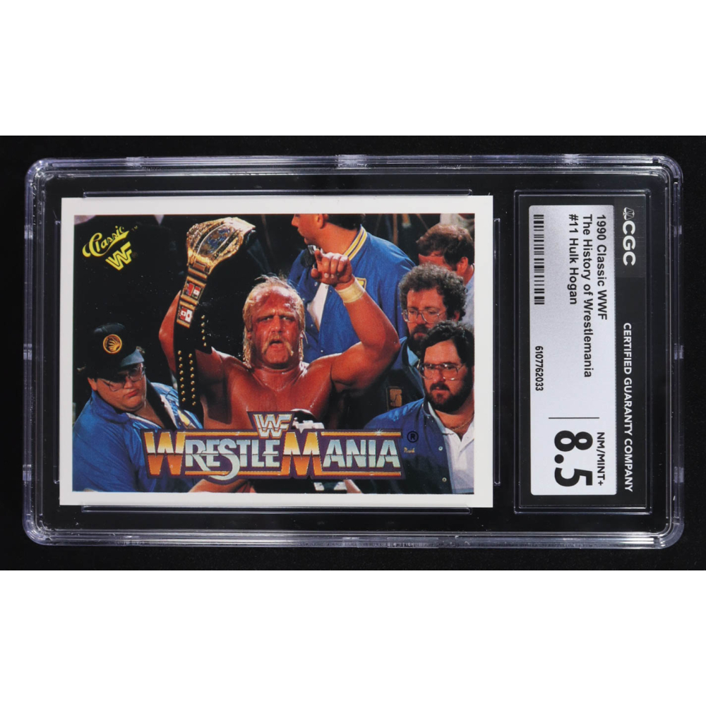 Hulk Hogan 1990 Classic WWF The History of Wrestlemania #11 (CGC 8.5) at PristineAuction.com