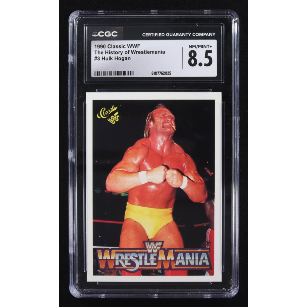 Hulk Hogan 1990 Classic WWF The History of Wrestlemania #3 (CGC 8.5) at PristineAuction.com