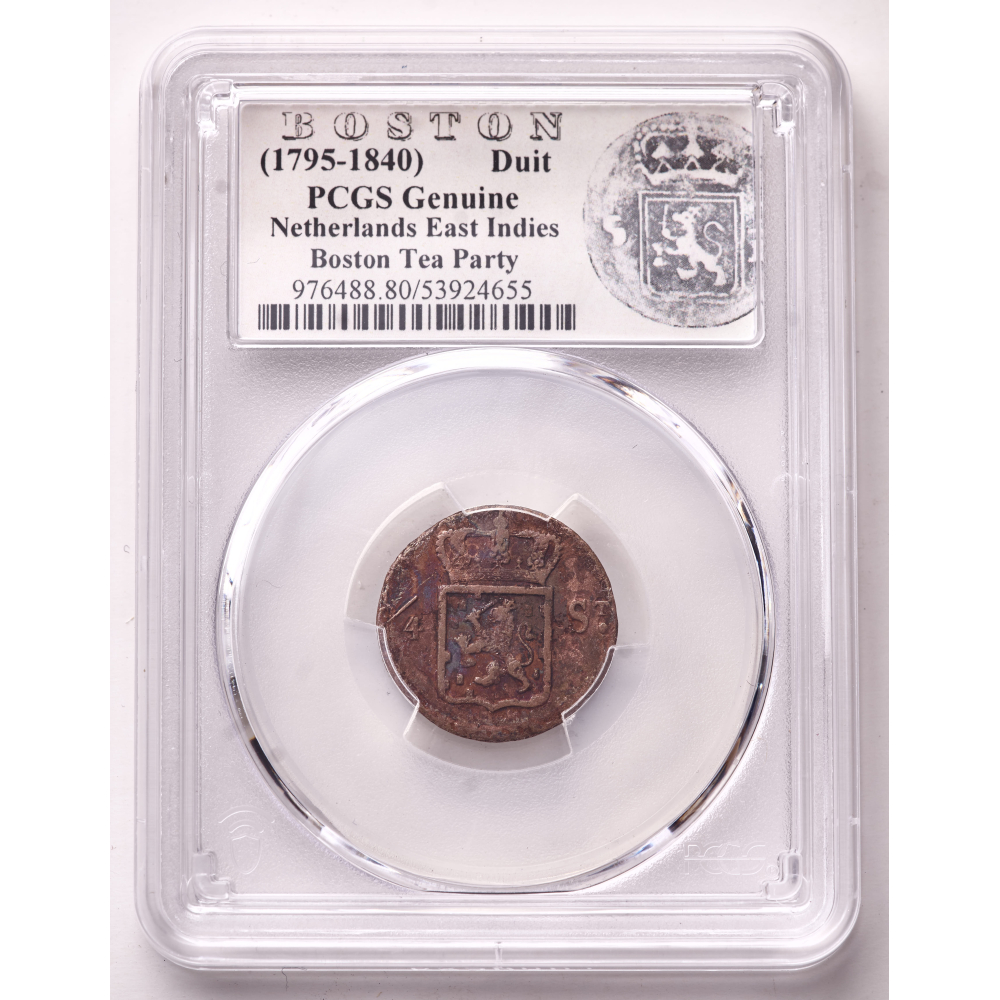 (1795-1840) Netherlands East Indies Duit Copper Coin - Boston Tea Party (PCGS) at PristineAuction.com
