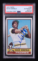 Dave Winfield Signed 1976 Topps #160 (PSA Authentic | Autograph Graded 9) at PristineAuction.com