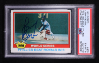 Larry Bowa Signed 1981 Topps #403 WS (PSA 6 | Autograph Graded 10) at PristineAuction.com