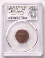(1795-1840) Netherlands East Indies Duit Copper Coin - Boston Tea Party (PCGS) at PristineAuction.com