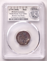 (1795-1840) Netherlands East Indies Duit Copper Coin - Boston Tea Party (PCGS) at PristineAuction.com