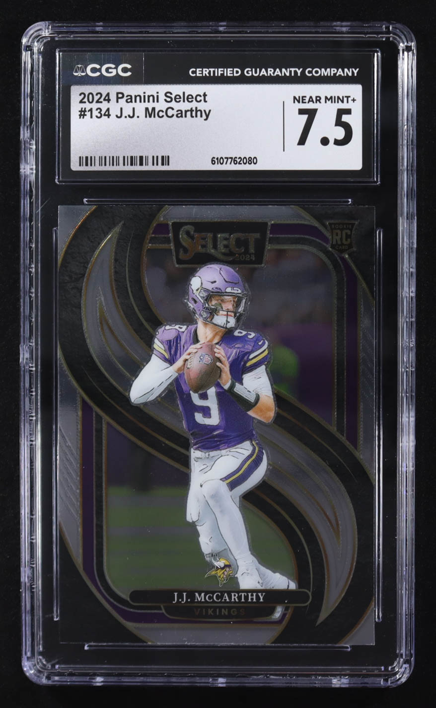 J.J. McCarthy 2024 Panini Select #134 RC (CGC 7.5) at PristineAuction.com J.J. McCarthy 2024 Panini Select #134 RC (CGC 7.5) at PristineAuction.com