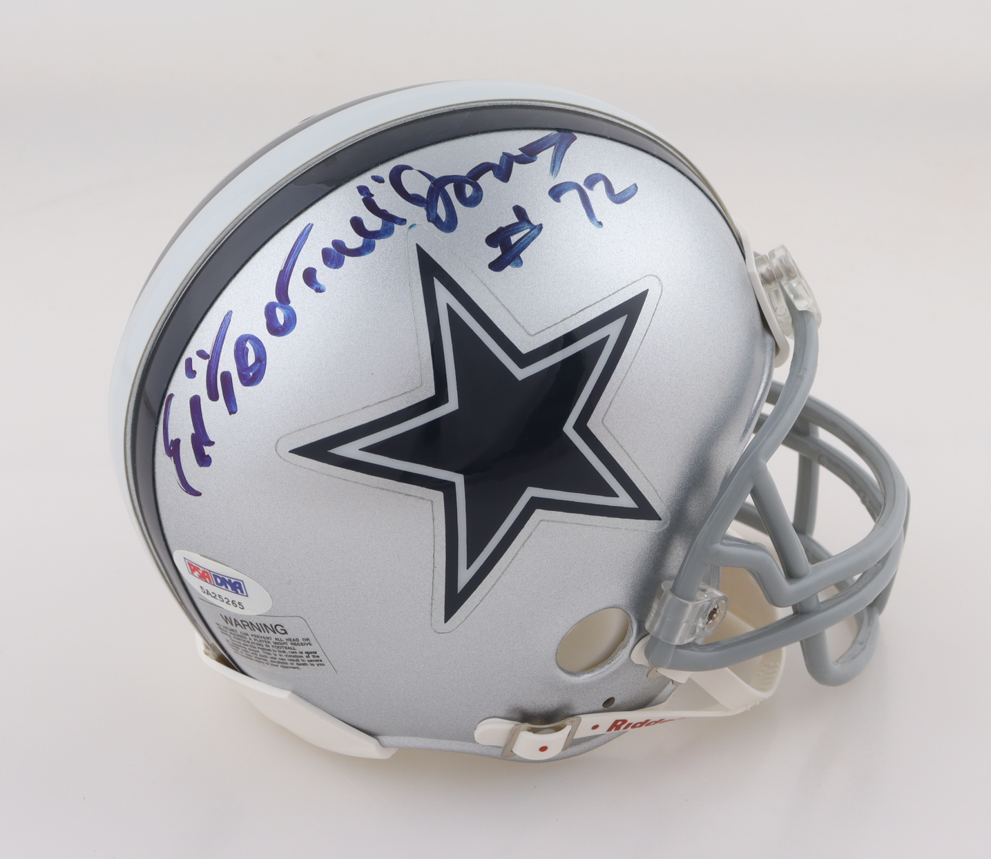 Ed "Too Tall" Jones Signed Cowboys Mini Helmet (PSA) at PristineAuction.com Ed "Too Tall" Jones Signed Cowboys Mini Helmet (PSA) at PristineAuction.com