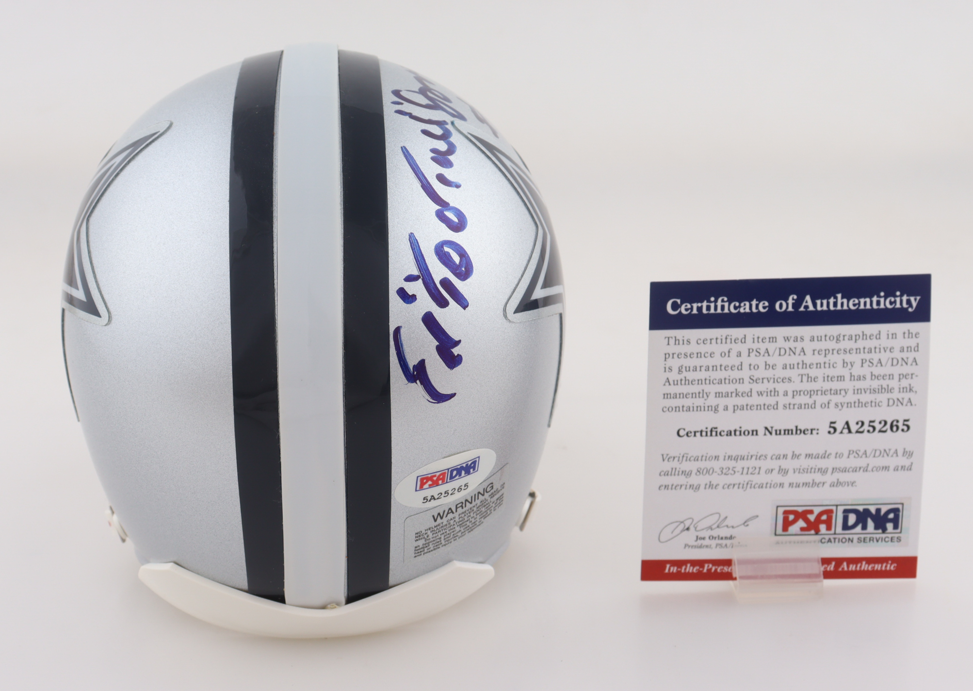 Ed "Too Tall" Jones Signed Cowboys Mini Helmet (PSA) at PristineAuction.com Ed "Too Tall" Jones Signed Cowboys Mini Helmet (PSA) at PristineAuction.com
