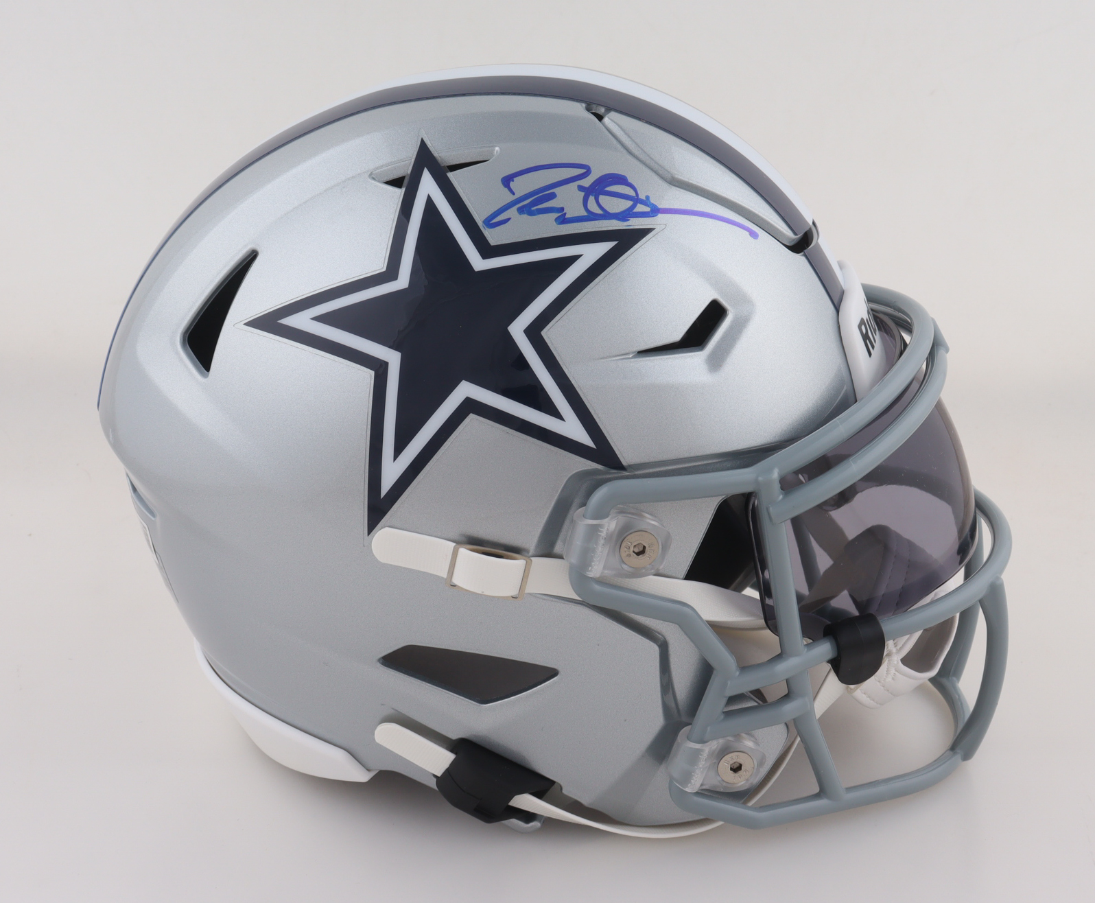 Deion Sanders Signed Cowboys Mid-Size Speed Helmet with Visor (Beckett) at PristineAuction.com Deion Sanders Signed Cowboys Mid-Size Speed Helmet with Visor (Beckett) at PristineAuction.com