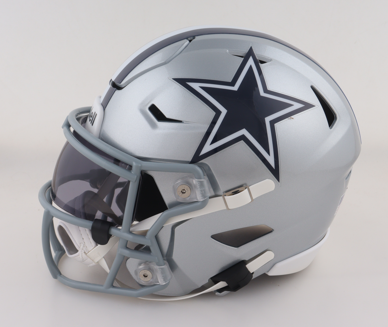 Deion Sanders Signed Cowboys Mid-Size Speed Helmet with Visor (Beckett) at PristineAuction.com Deion Sanders Signed Cowboys Mid-Size Speed Helmet with Visor (Beckett) at PristineAuction.com