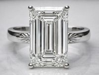 3.93 Carats Lab Grown Diamond Ring F, VVS2 | $6,200 Estimated Retail Value (UGL & IGI Certs) | Brand New at PristineAuction.com