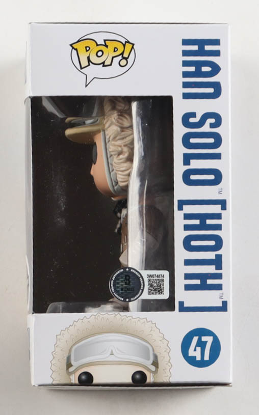 Harrison Ford Signed "Star Wars" #47 Han Solo (Hoth) Bobble-Head Funko Pop! Vinyl Figure (Beckett) at PristineAuction.com Harrison Ford Signed "Star Wars" #47 Han Solo (Hoth) Bobble-Head Funko Pop! Vinyl Figure (Beckett) at PristineAuction.com