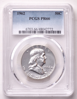 1962 Franklin Silver Half Dollar (PCGS Proof 66) at PristineAuction.com