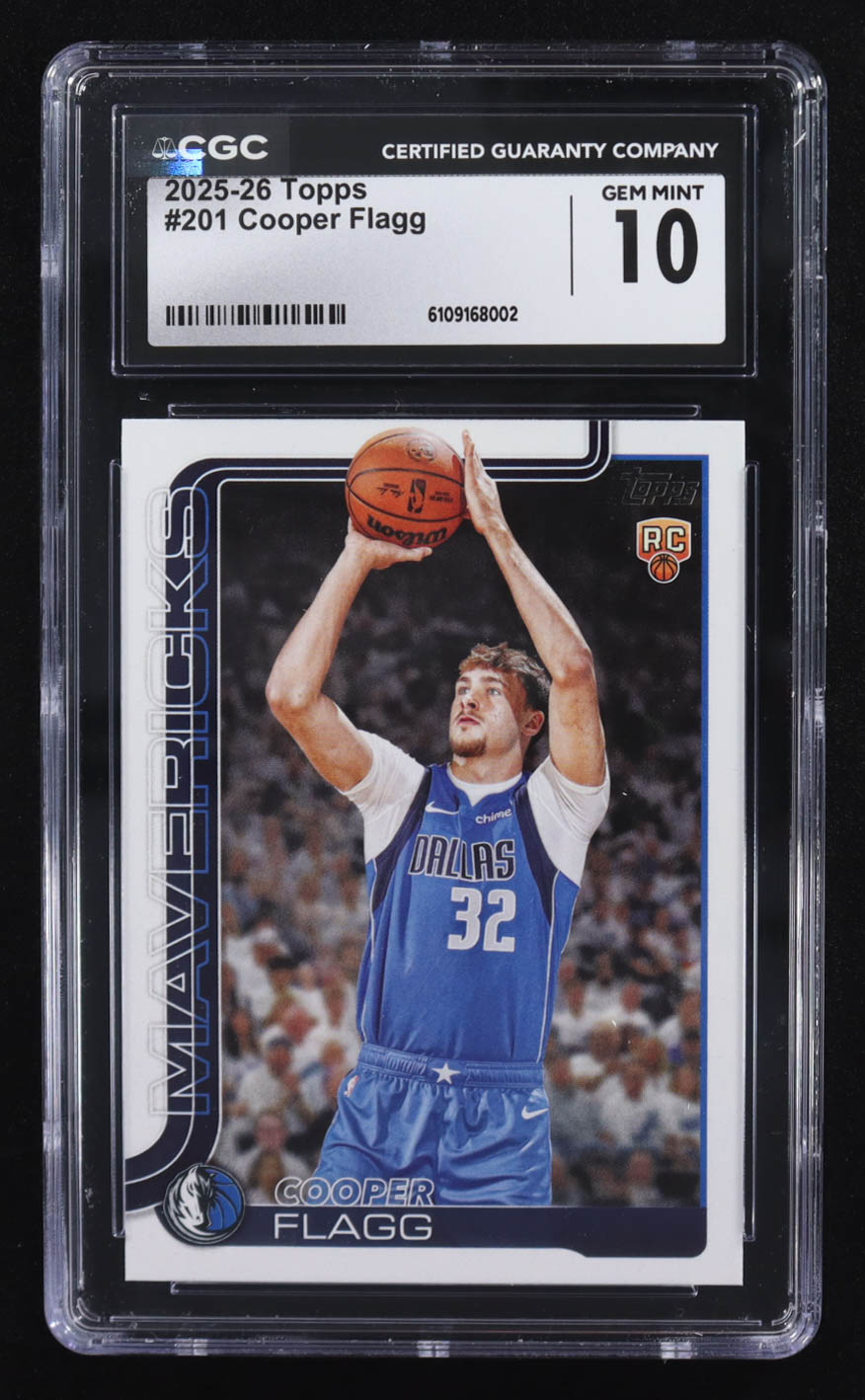 Cooper Flagg 2025-26 Topps #201 RC (CGC 10) at PristineAuction.com Cooper Flagg 2025-26 Topps #201 RC (CGC 10) at PristineAuction.com