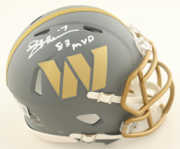 Joe Theismann Signed Commanders Slate Alternate Speed Mini Helmet Inscribed "83 MVP" (Beckett) at PristineAuction.com