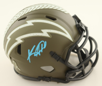 Keenan Allen Signed Chargers Salute to Service Alternate Speed Mini Helmet (Beckett) at PristineAuction.com
