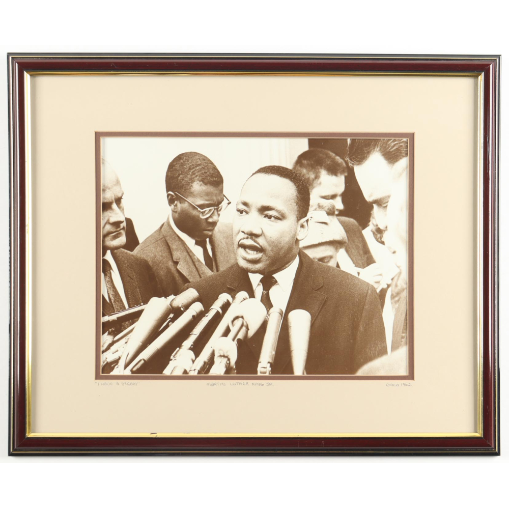 1961 Martin Luther King Jr. Custom Framed Photograph | Pristine Auction