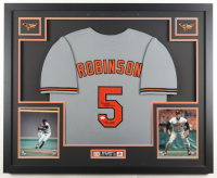 Brooks Robinson Signed Custom Framed Jersey Display with Photos Inscribed "HOF 1983" (JSA) at PristineAuction.com