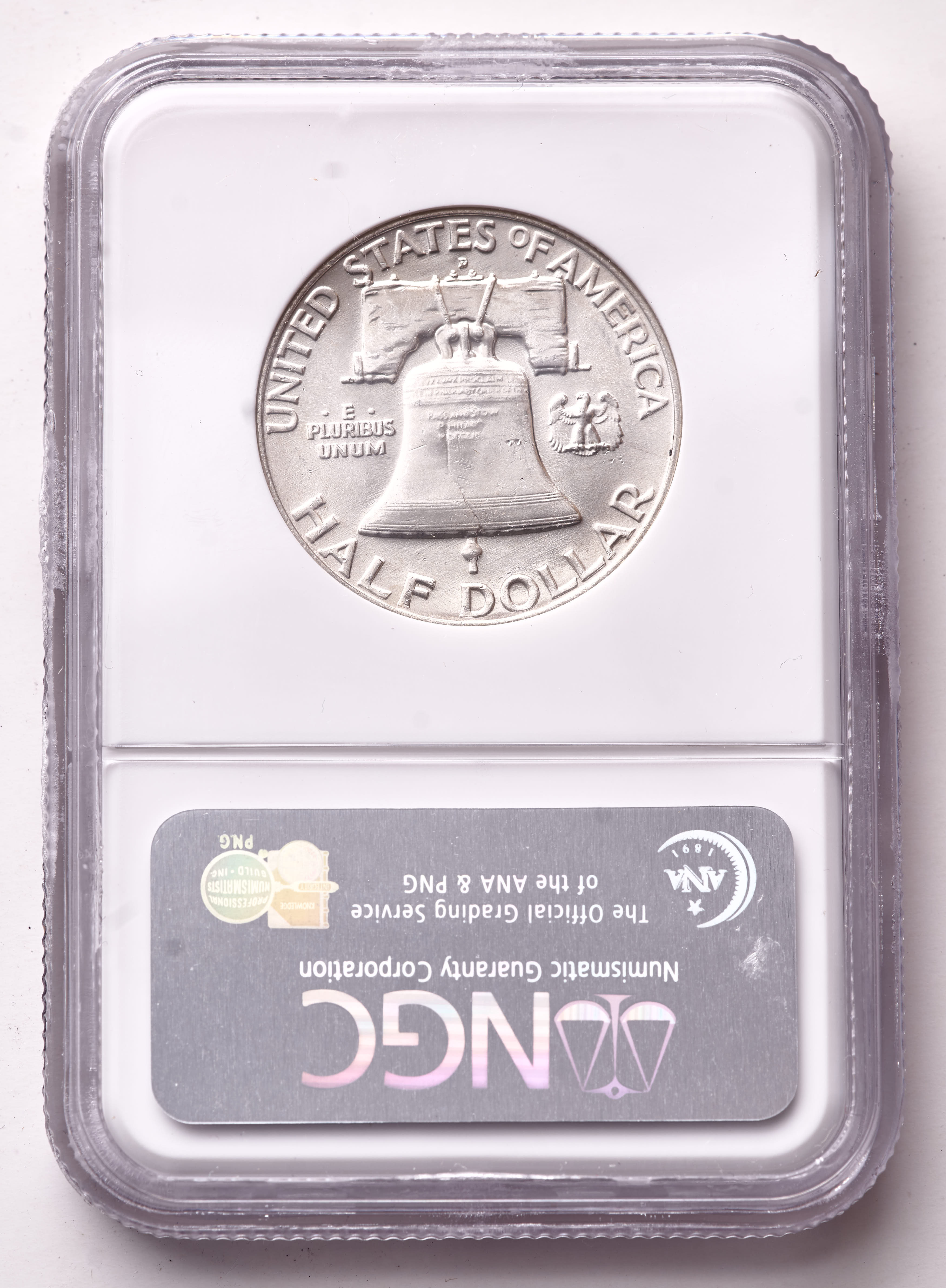 1957-D Franklin Silver Half Dollar (NGC MS64 Full Bell Line) at PristineAuction.com 1957-D Franklin Silver Half Dollar (NGC MS64 Full Bell Line) at PristineAuction.com