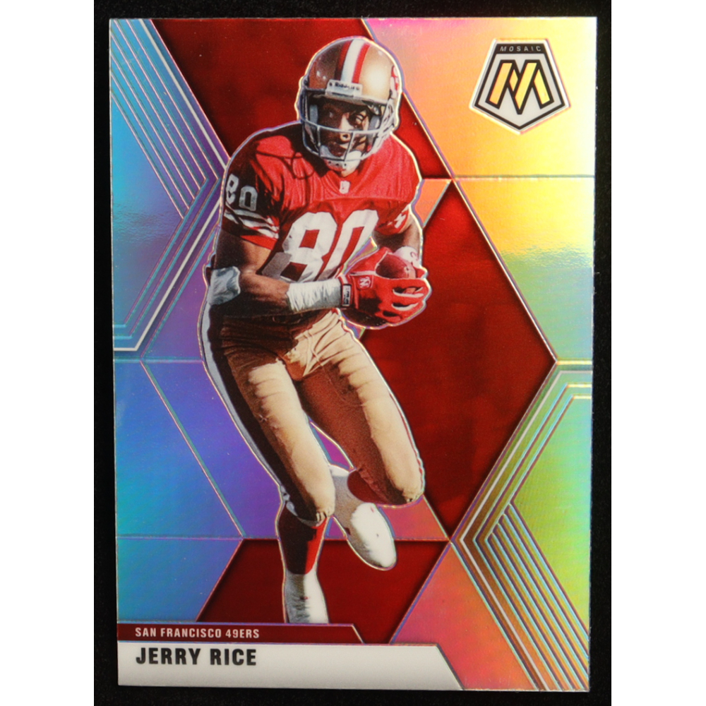 Jerry Rice 2020 Panini Mosaic Silver #178 at PristineAuction.com