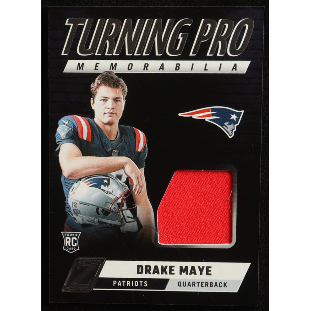 Drake Maye 2024 Zenith Turning Pro Memorabilia #3 RC at PristineAuction.com